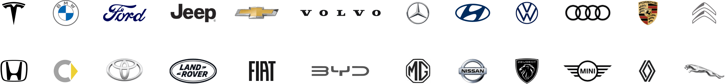 We're Compatible With All Major EV Brands